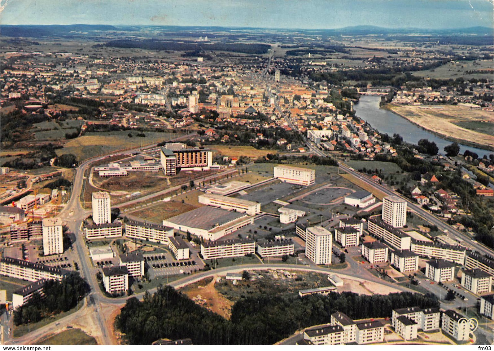 Dole Protet 85 Vue Aérienne Hôpital Les Mesnils Pasteur - Dole