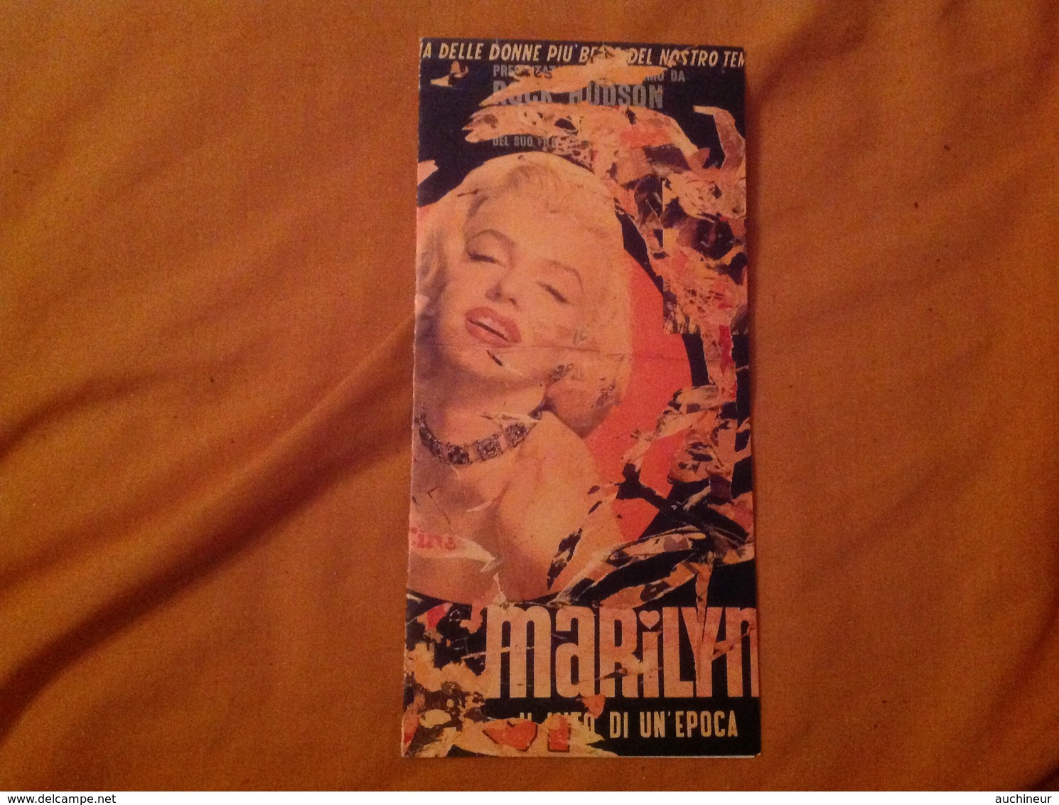 Marilyn Monroe, Carte D'invitation Pour L'exposition Mimmo Rotella - Pubblicitari