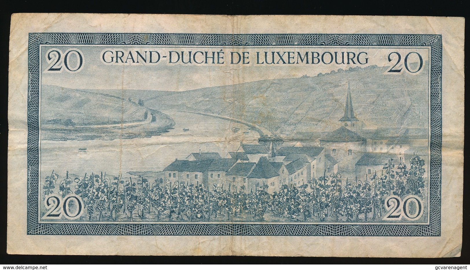 GRAND DUCHE DE LUXEMBOURG  VINGT FRANCS    2 SCANS - Luxembourg