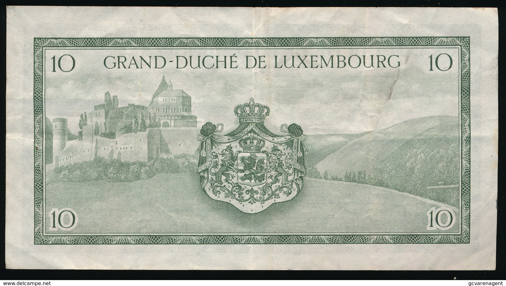 GRAND DUCHE DE LUXEMBOURG  DIX  FRANCS    2 SCANS - Luxembourg