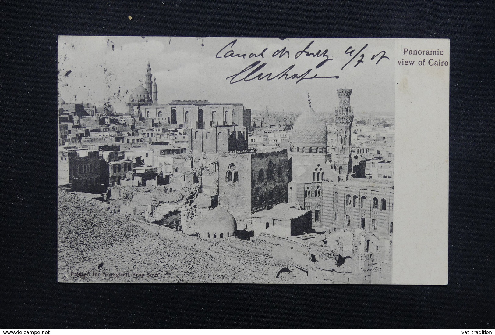 PORT SAÏD - Affranchissement Type Blanc De Port Saïd Sur Carte Postale Pour Aix En Provence En 1907 - L 22053 - Cartas & Documentos