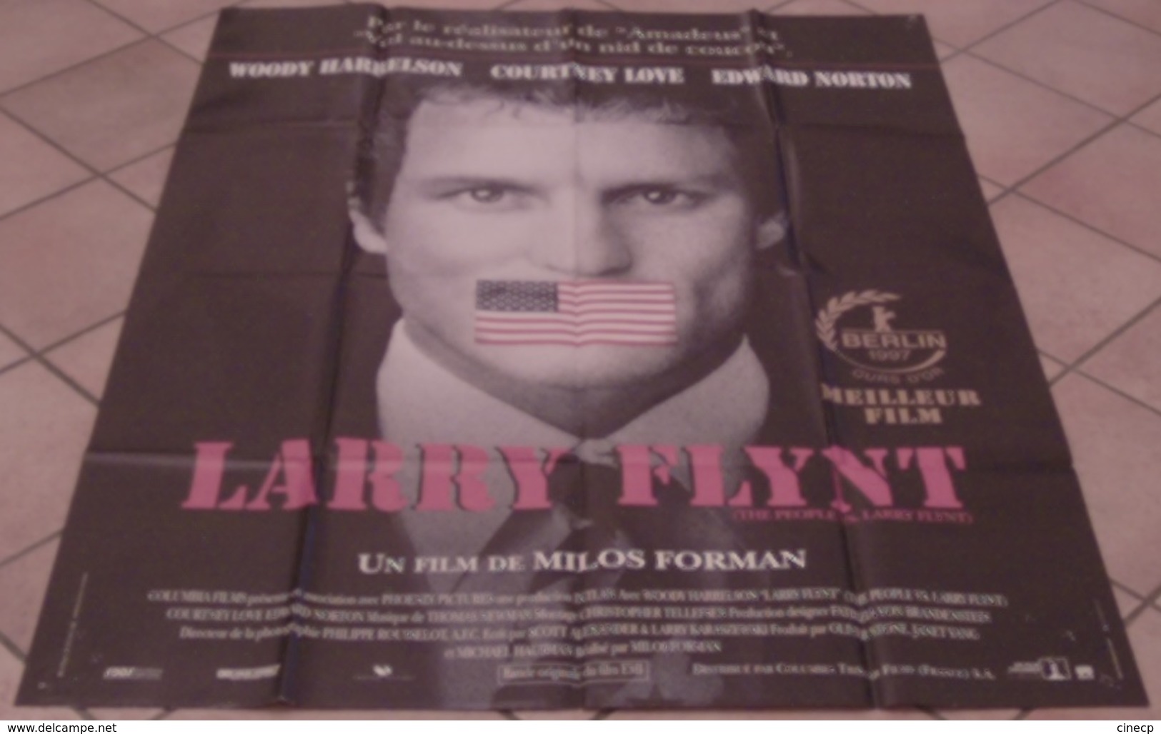 AFFICHE CINEMA ORIGINALE FILM LARRY FLINT PLAYBOY Milos FORMAN Woody HARRELSON Courtney LOVE 1996 - Affiches & Posters