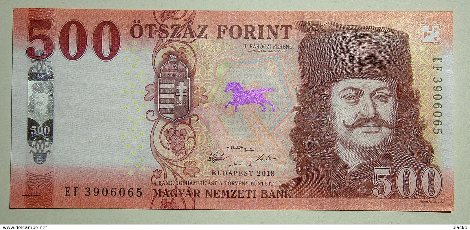 % Banknote - Hungary - 500 HUF - 2018 EF UNC - NEW - Issued On 1th Of February 2019 - Ungheria