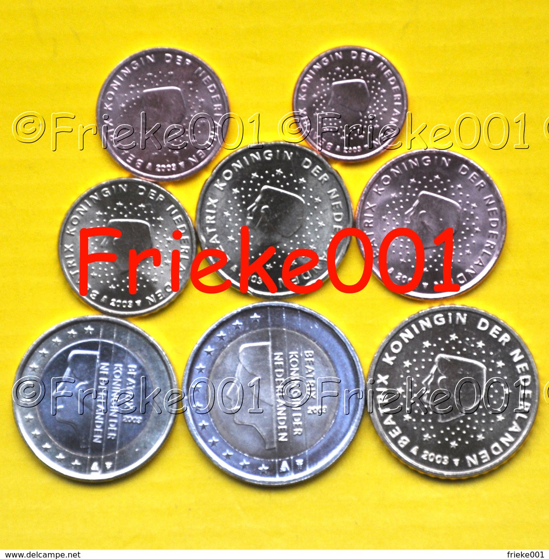 Nederland - Pays-Bas - 1 Cent Tot 2 Euro Unc 2003. - Pays-Bas