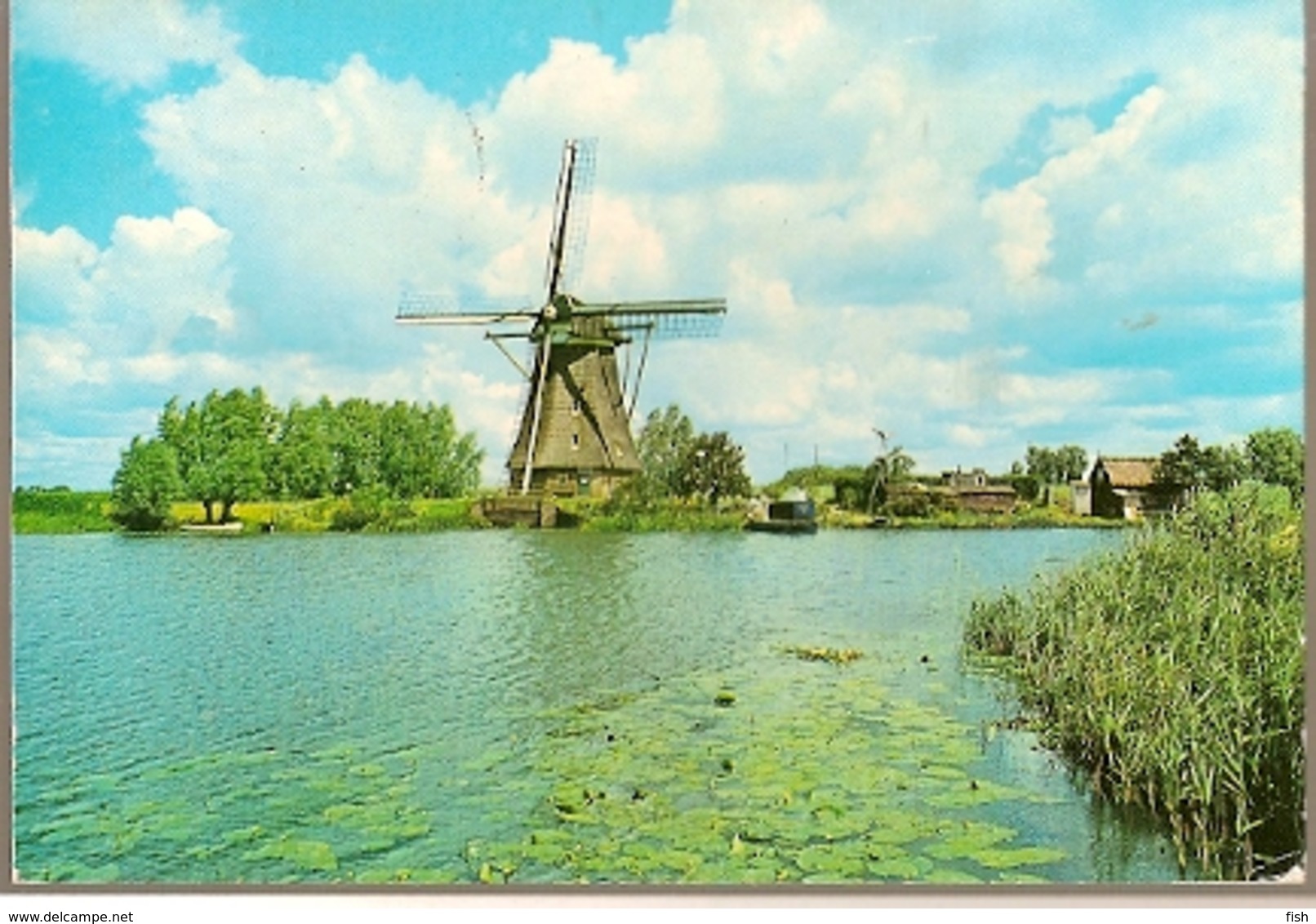 Netherlands & Circulated, Kinderdijk, Windmill Enschede, Oberhausen Germany  (8668) - Kinderdijk