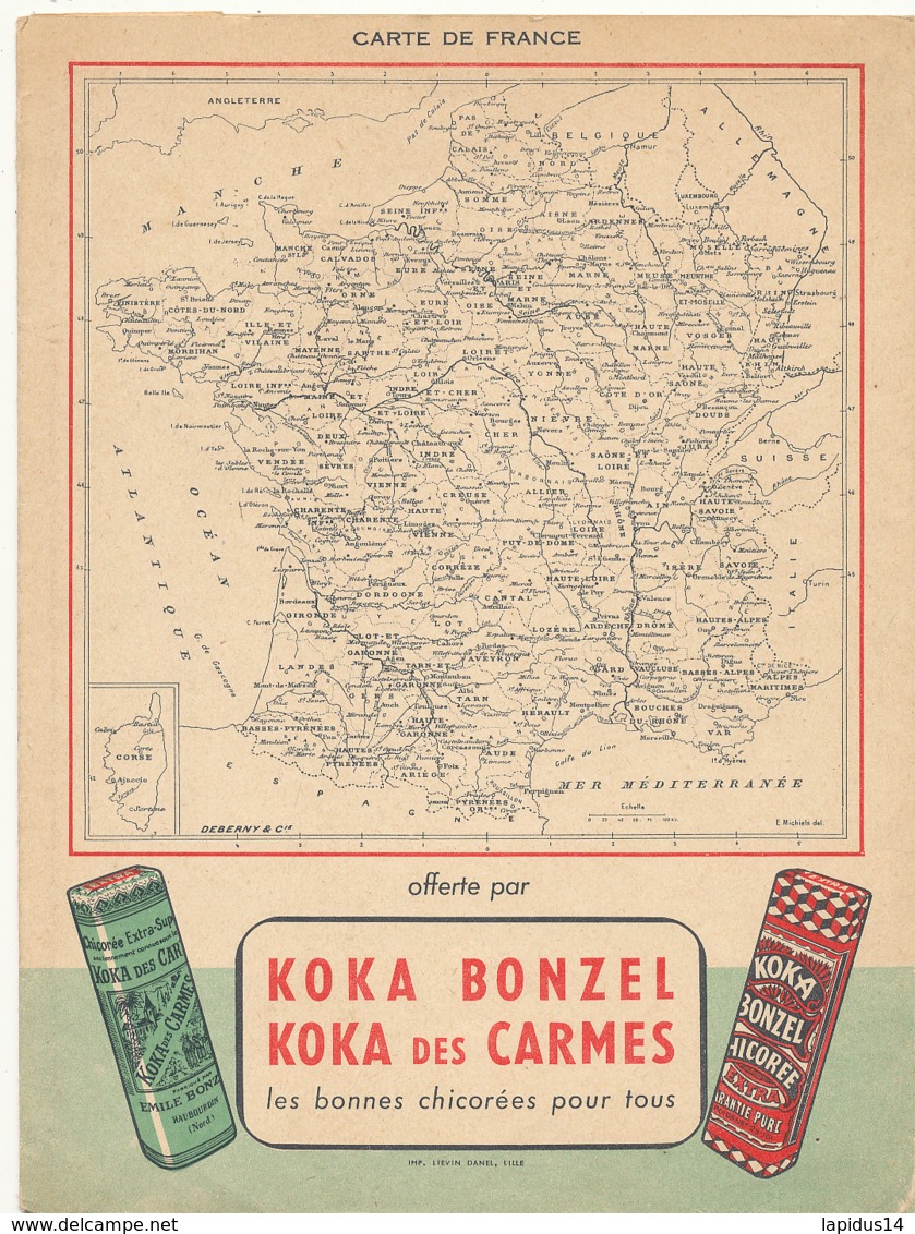 PR 154 -/   PROTEGE CAHIER  CHICOREE   KOKA BONZEL    HAUBOURDIN  NORD - Alimentaire