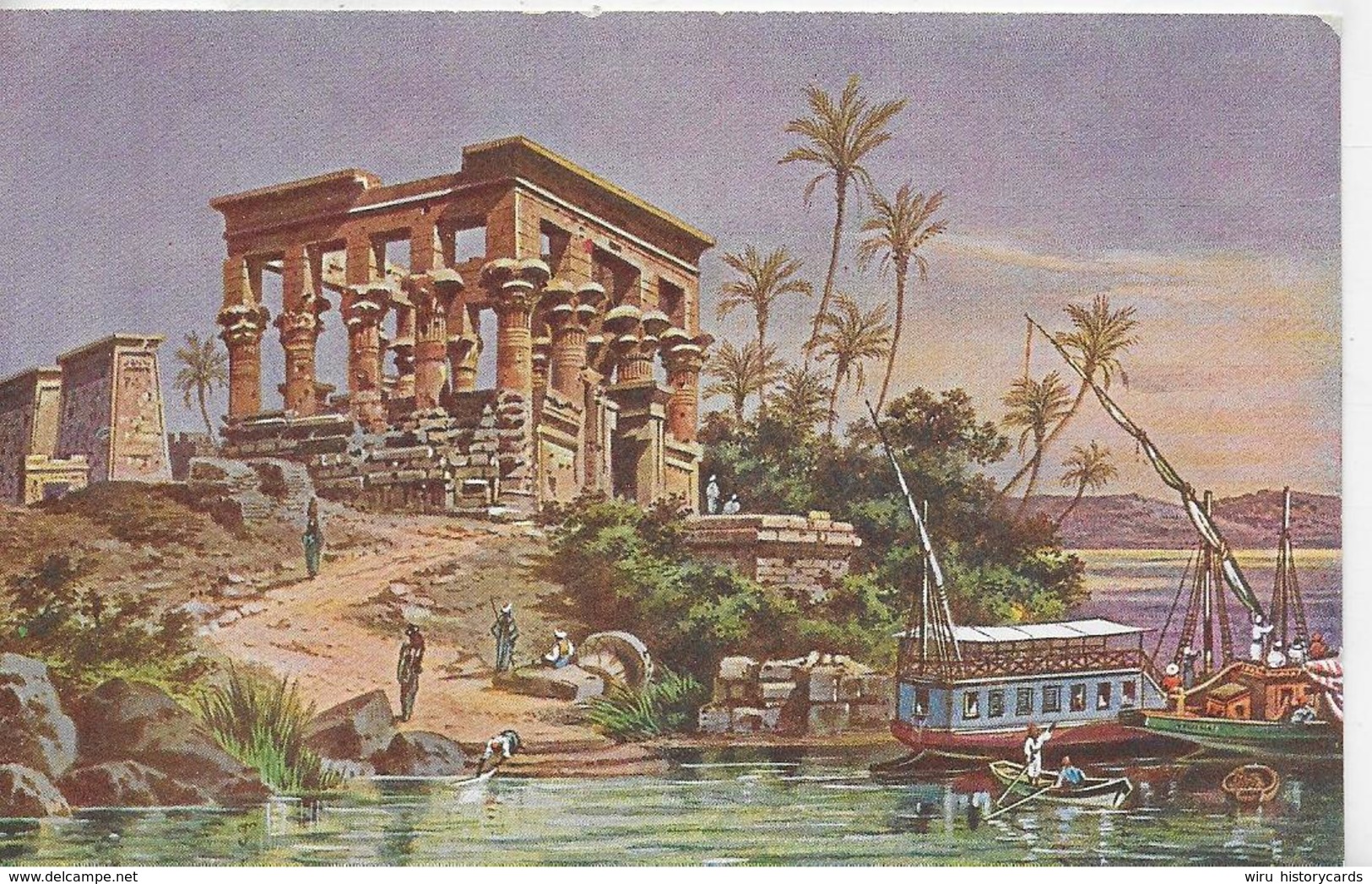 AK 0151  Perlberg , F. - Pharao' S Bett ( Philae )  Um 1910-20 - Perlberg, F.