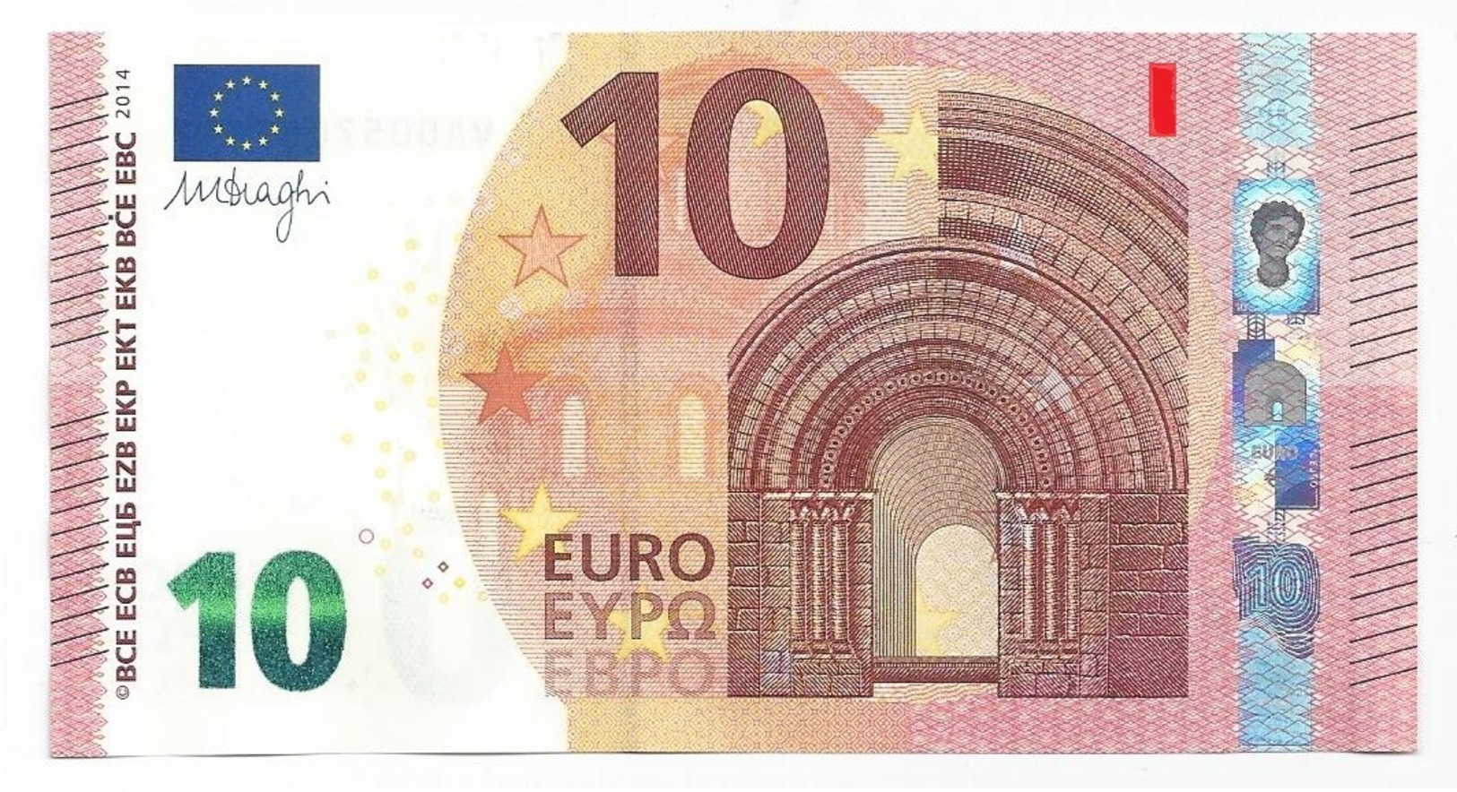 EURO NETHERLANDS 10 PA  DRAGHI P001 P002 P003 P004 P005 P006 UNC - 10 Euro