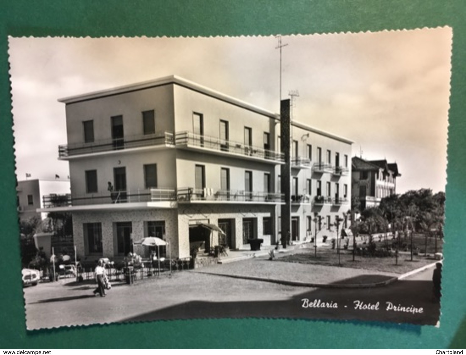Cartolina Bellaria - Hotel Principe - 1957 - Rimini