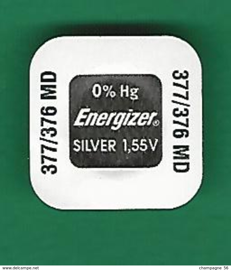 PILE 377 - 376 SR626SW SR626W ENERGIZER  QUARTZ NEUF DANS SON ETUI D'ORIGINE - Materiaal