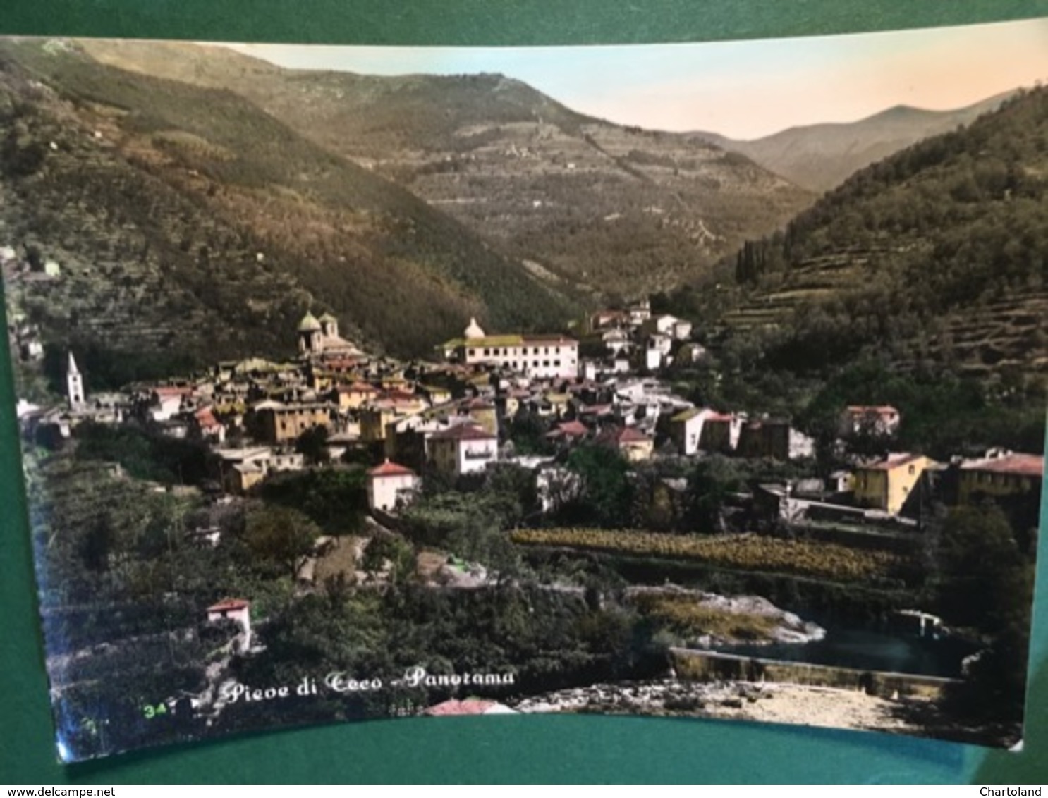 Cartolina Pieve Di Teco - Panorama - 1958 - Imperia