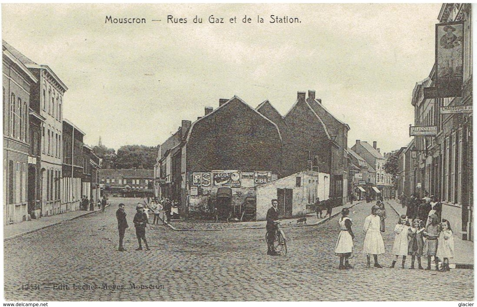 MOUSCRON - Rues Du Gaz Et De La Station - N° 12631 Edit. Lèches-Meyer, Mouscron - Moeskroen