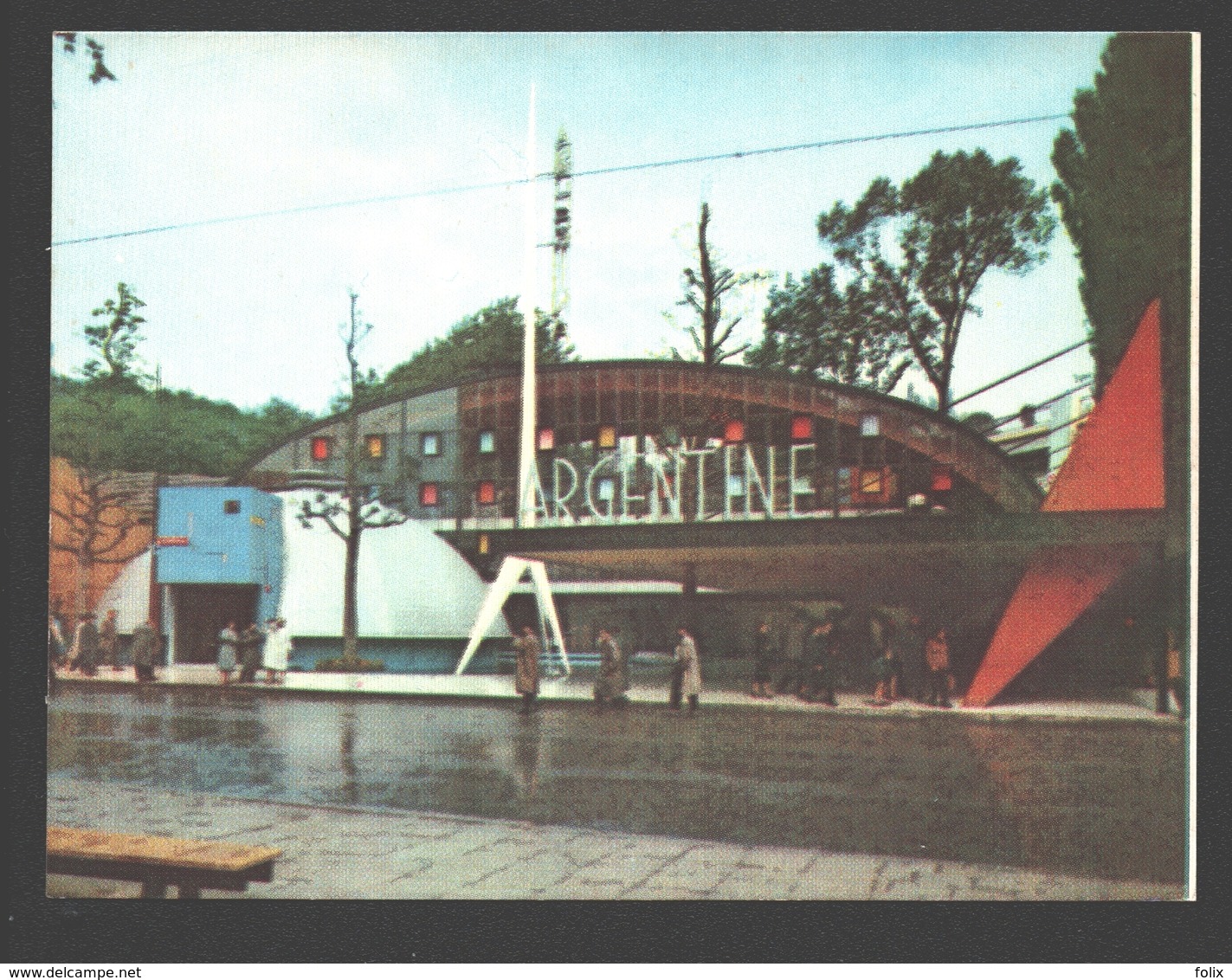 Exposition Universelle / Wereldtentoonstelling Expo 58 - Petit Format 9,9 X 7,4 Cm - Argentinië / Argentine - Expositions Universelles