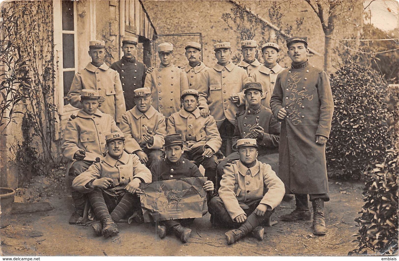 59- Les Gars Du Nord Au Cellier- Poilus De La Classe 1915 Du 120e R.I- - Carte Photo- Guerre 14-18 - Autres & Non Classés