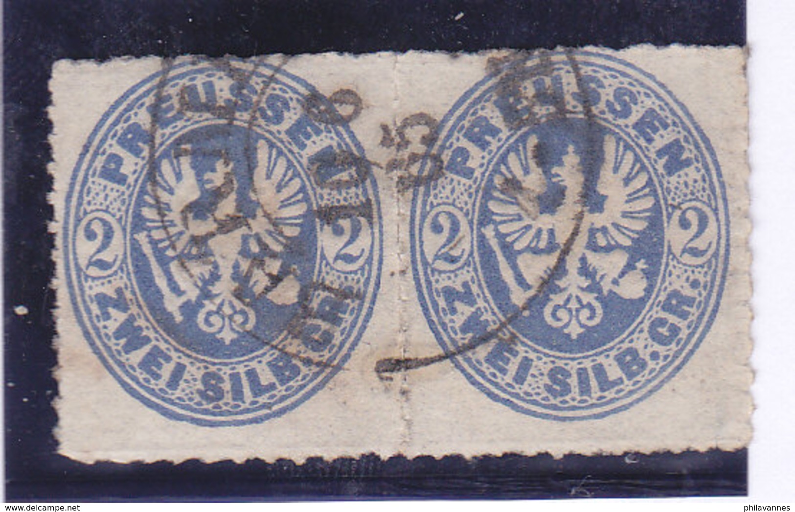 PRUSSE, N°19x2, Oblitéré ,BARLIN, Cote6€, ( W1911/057) - Sonstige & Ohne Zuordnung