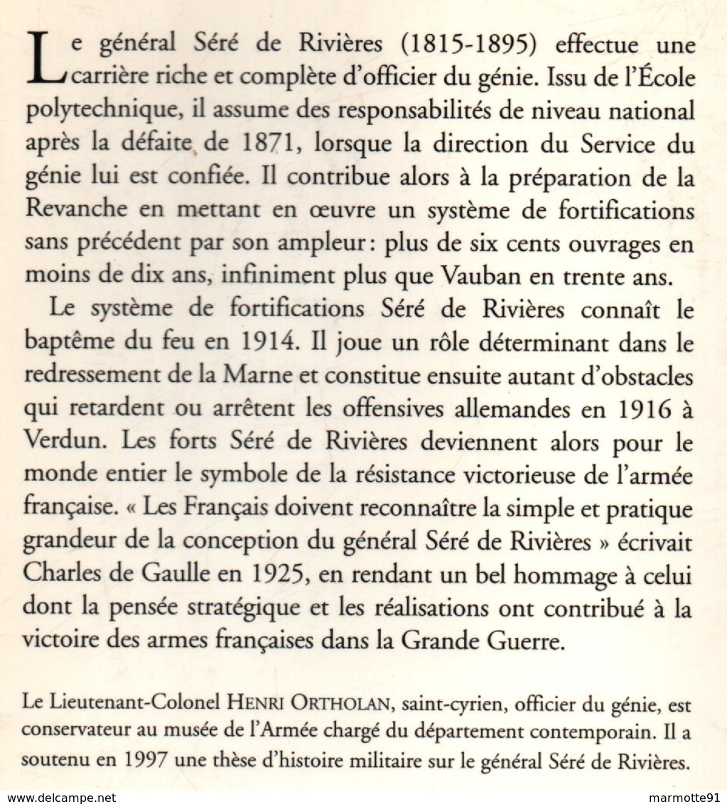 LE GENERAL SERE DE RIVIERES LE VAUBAN DE LA REVANCHE FORTIFICATION GENIE CEINTURE FORT - Français