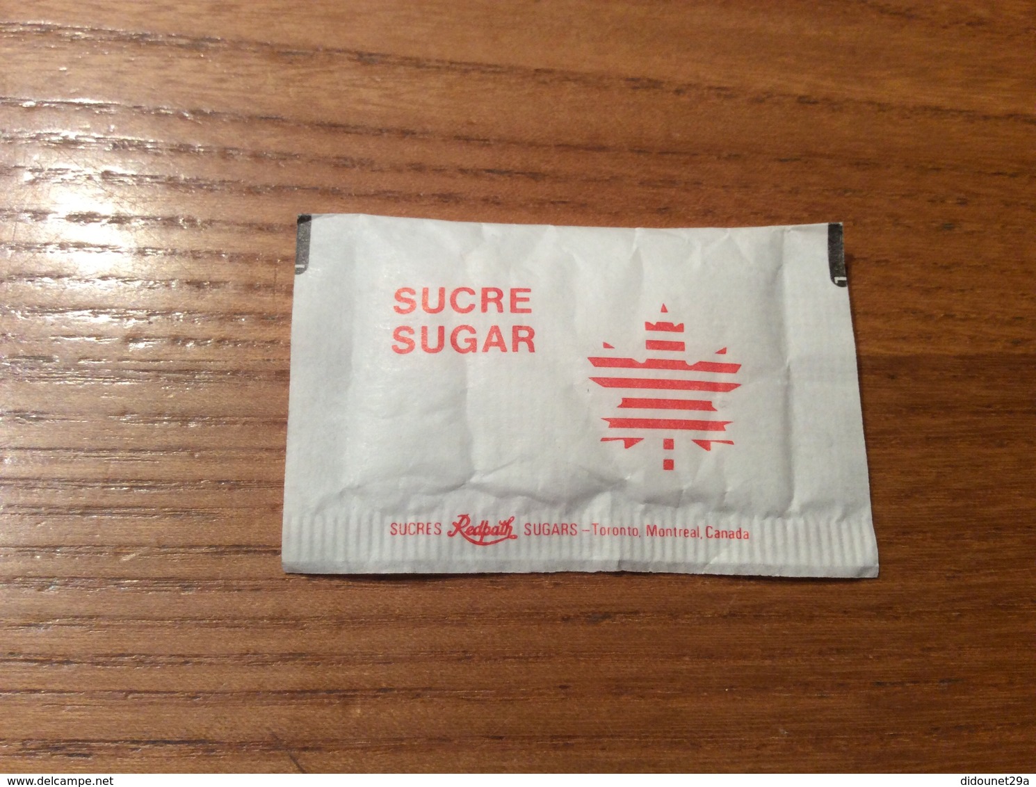 Sachet De Sucre "Air Canada - Redpath - MONTREAL - TORONTO" (compagnie Aérienne) - Sucres