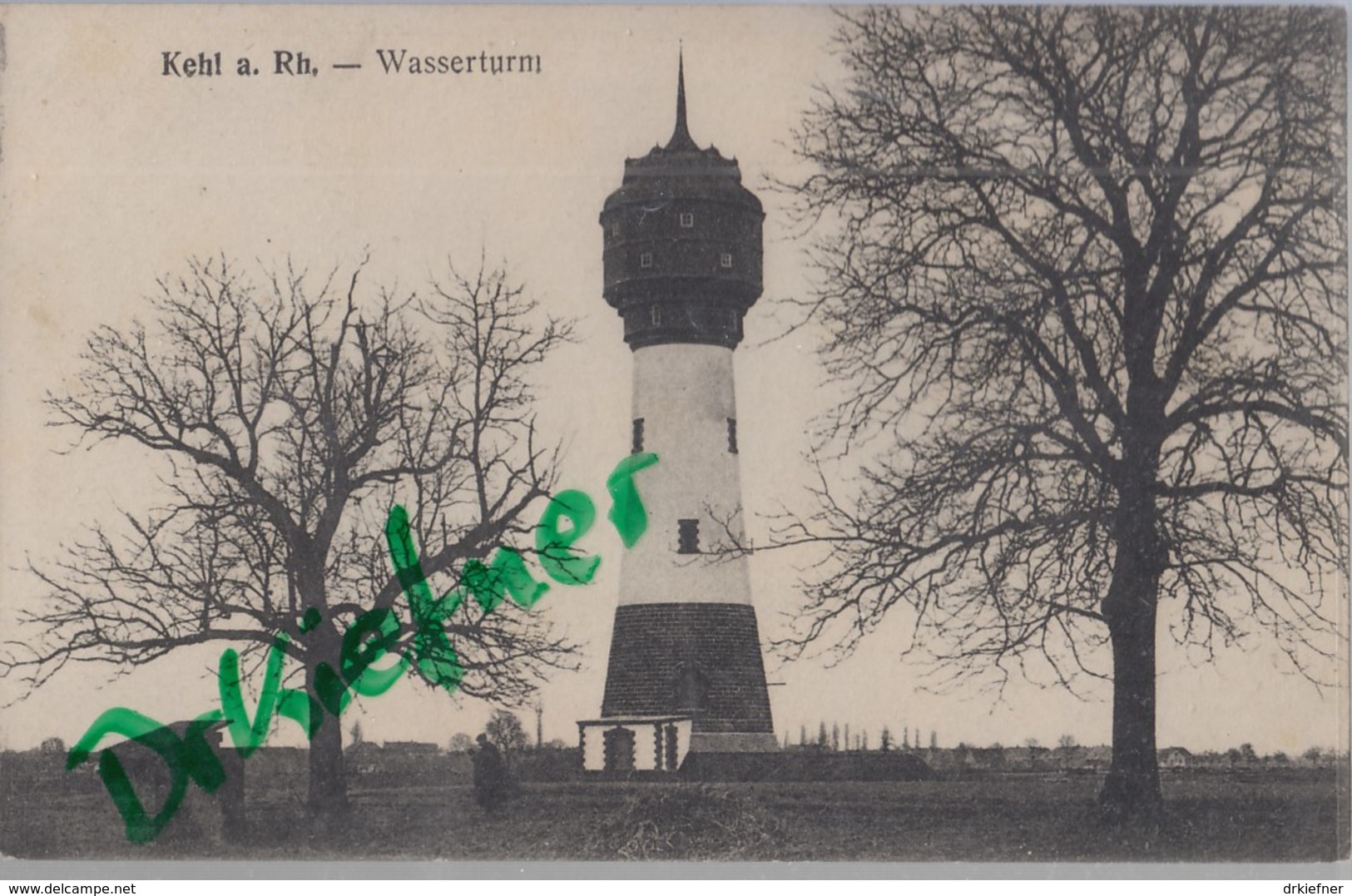 KEHL, Wasserturm, Um 1910 - Invasi D'acqua & Impianti Eolici