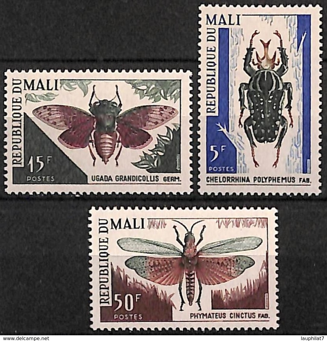 [828017]Mali 1967 - N° 101/03,  Insectes, SC - Mali (1959-...)