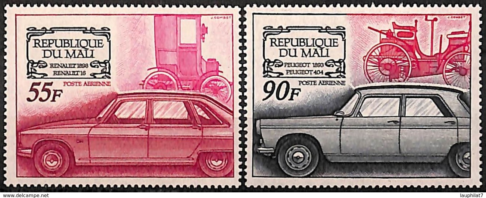 [828045]Mali 1969 - PA71/72, Renault 16 Et '1898' + Peugeot 404 Et '1893', Voitures, SC - Mali (1959-...)