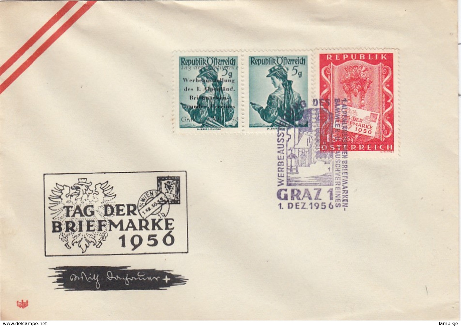 Österreich Brief 1956 - Covers & Documents