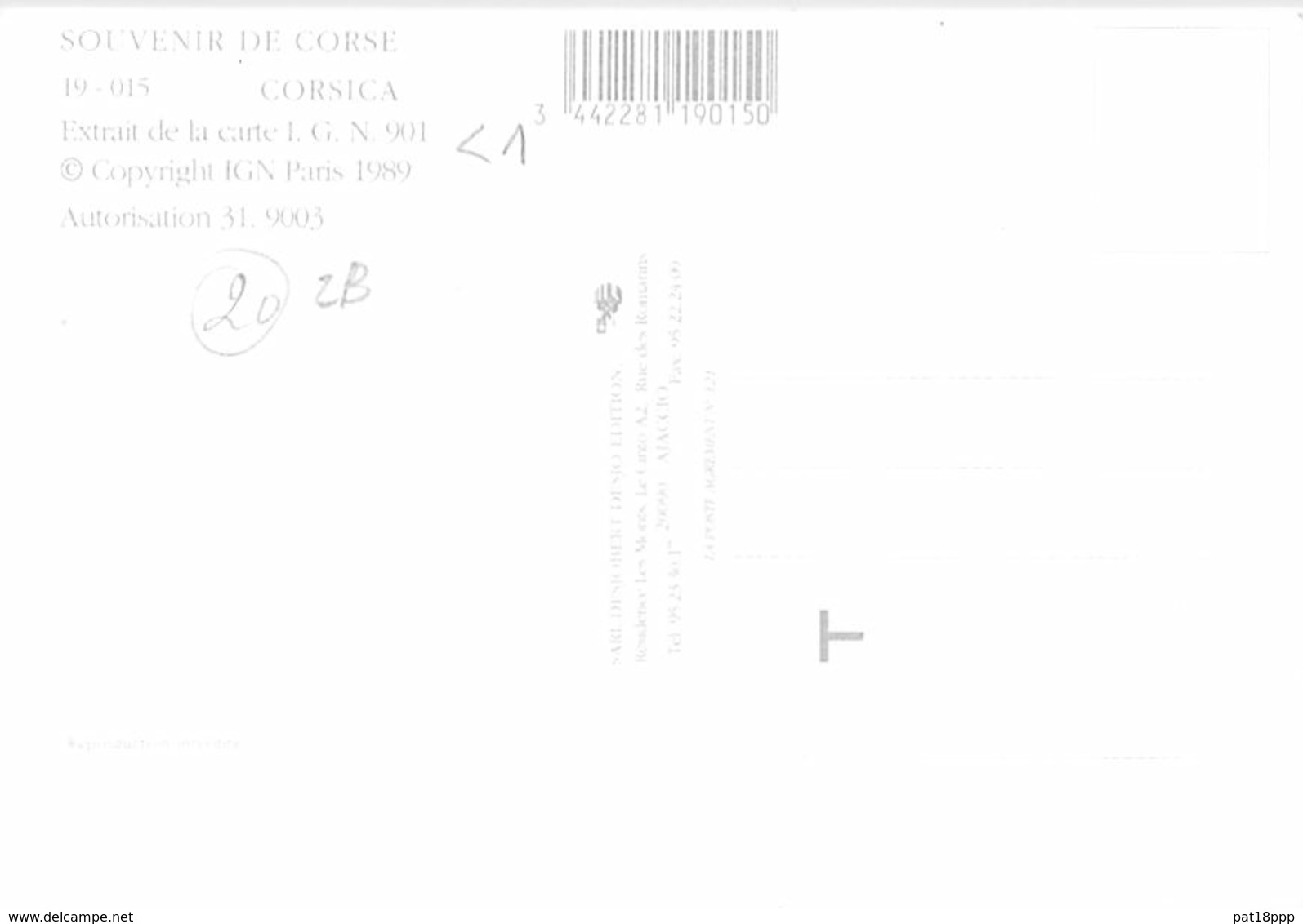 20 CORSE Corsica - Carte Géographique De La Corse Avec Multivues - CPSM Grand Format - - Other & Unclassified