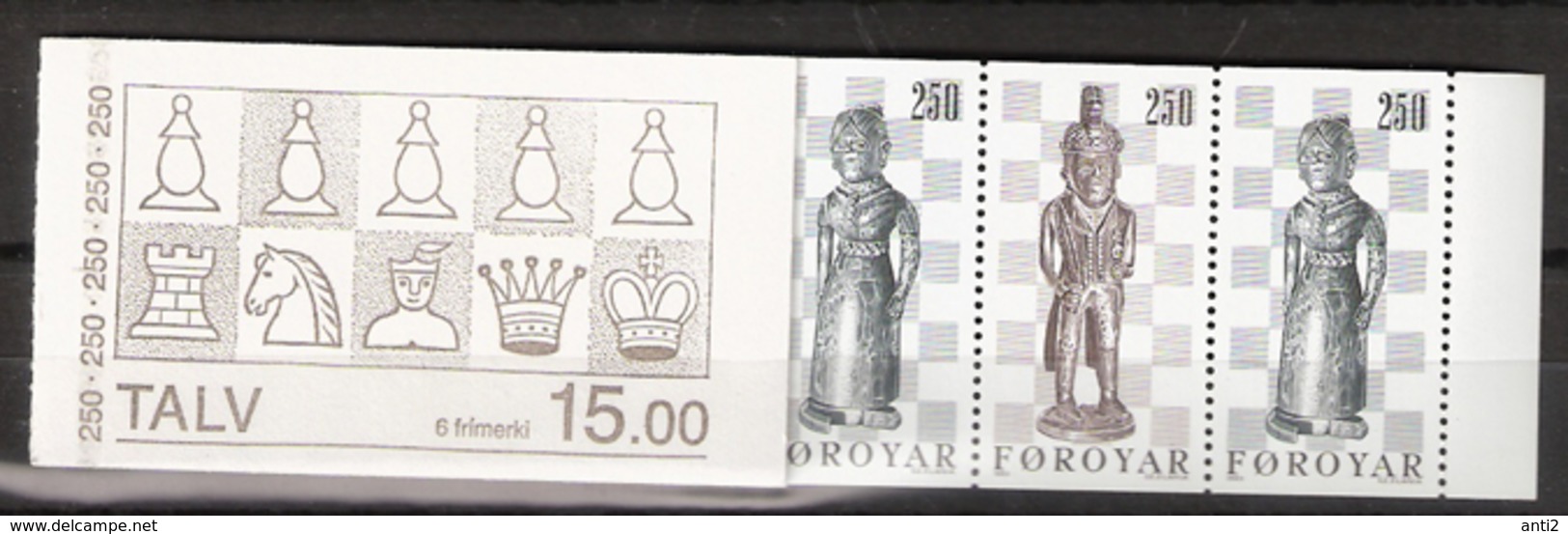 Faroe Islands 1983 Chess ,  Mi 82-83 In Booklet, MNH(**) - Féroé (Iles)