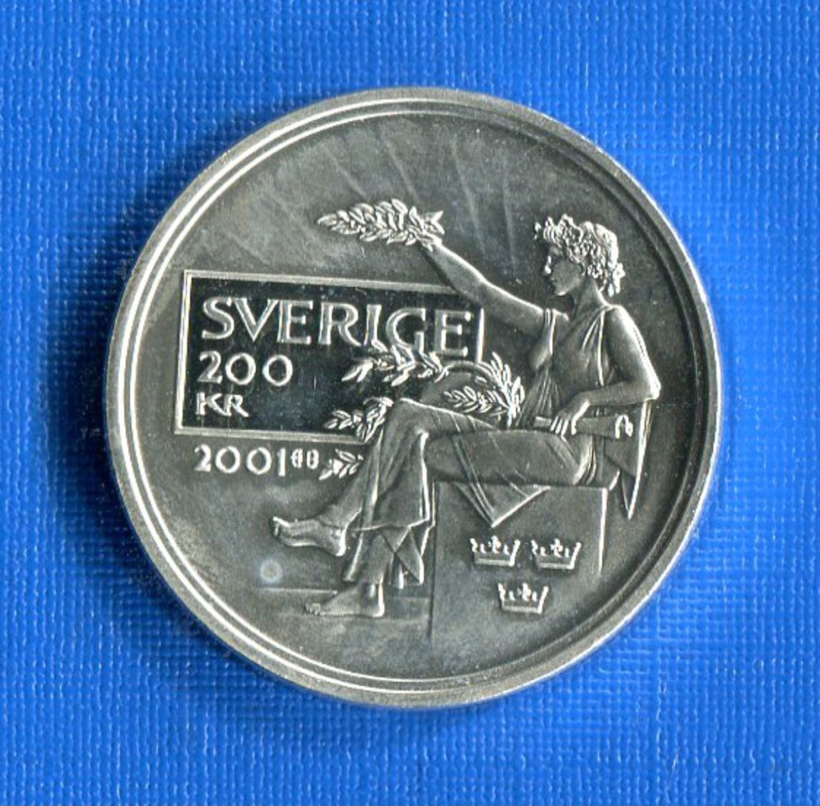 Suède   200 Kr  Sup  Arg   27  Gr - Suède