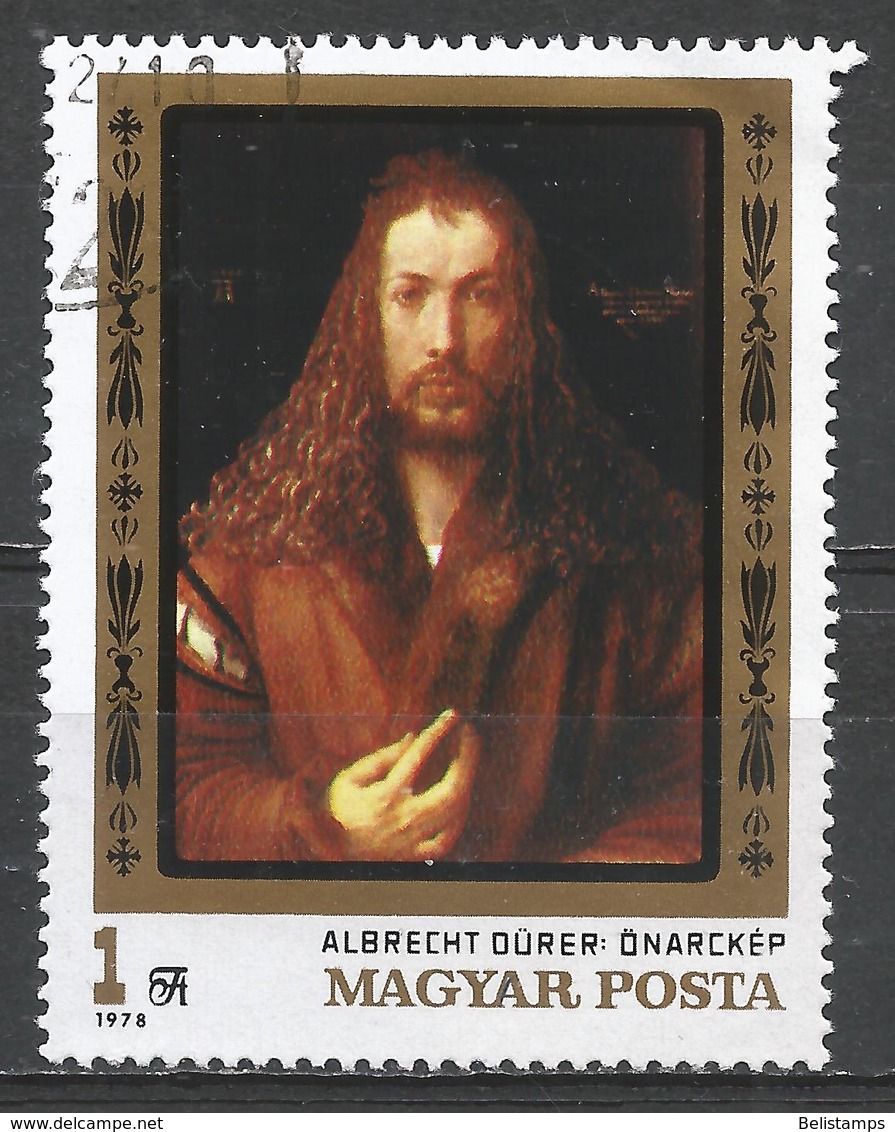 Hungary 1979. Scott #2559 (U) Albrecht Dürer (1471-1528) German Painter, Self-portrait - Oblitérés