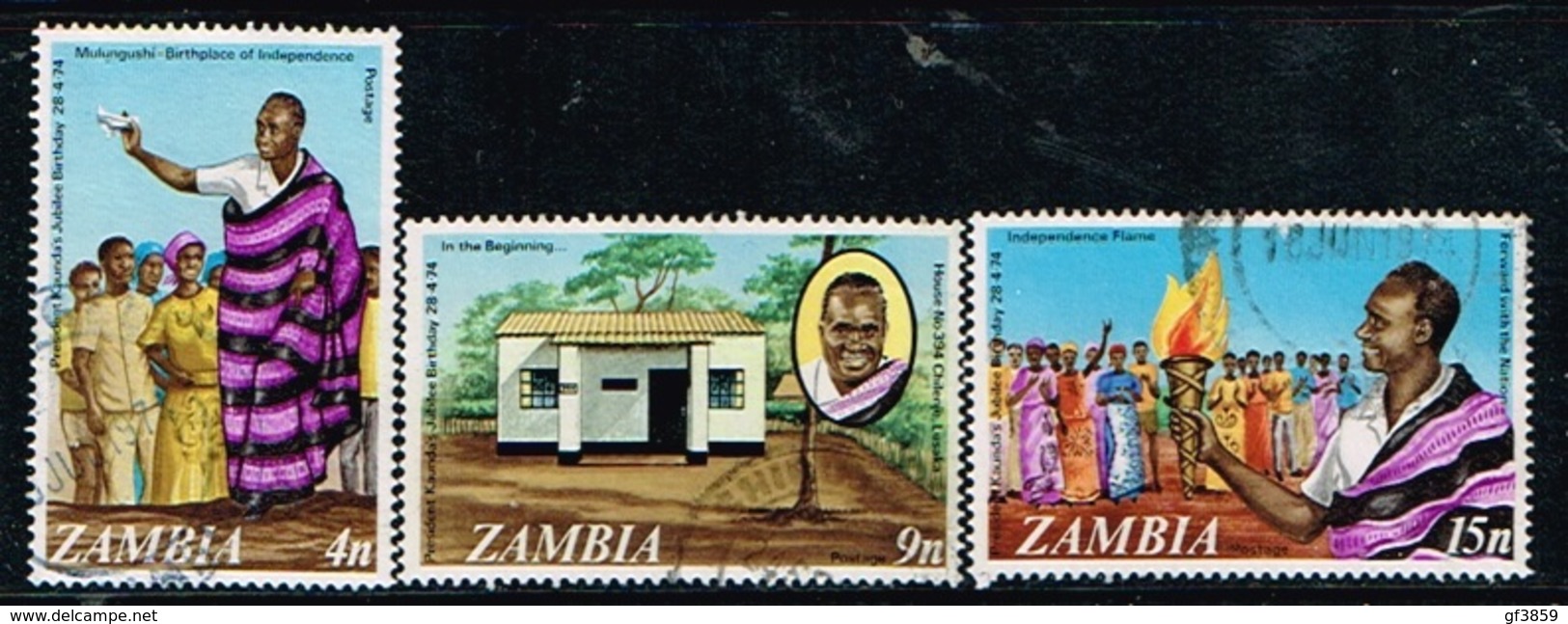 ZAMBIE /Oblitérés/Used/1974 - 50 Ans Du Président Kaunda - Zambie (1965-...)