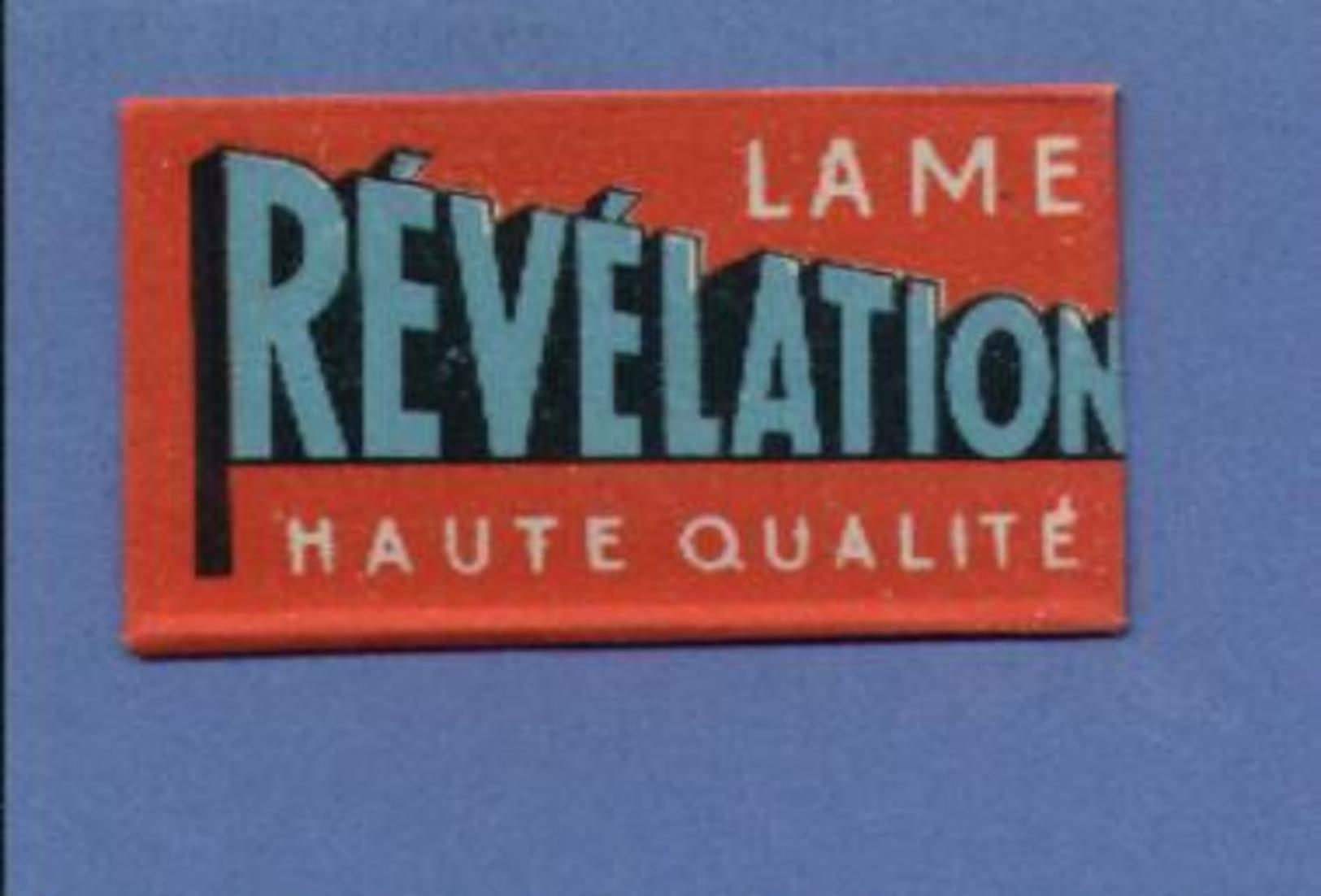 Une Lame De Rasoir   REVELATION  (L83) - Lames De Rasoir