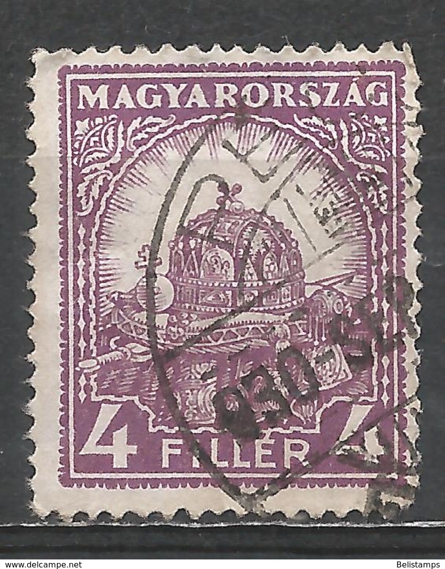 Hungary 1928. Scott #431 (U) Crown Of St. Stephen - Oblitérés