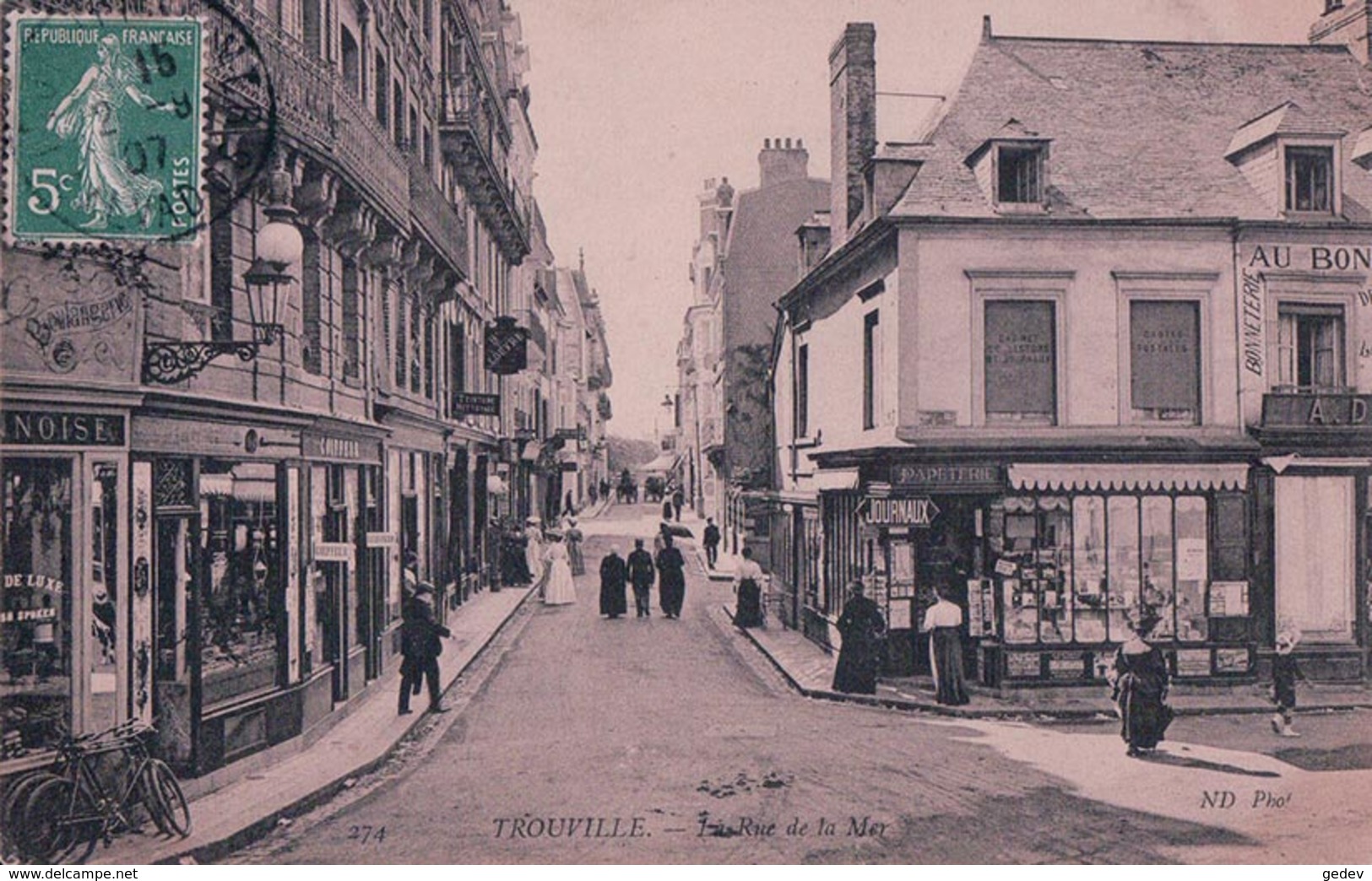 France 14, Trouville, La Rue De La Mer (274) - Trouville