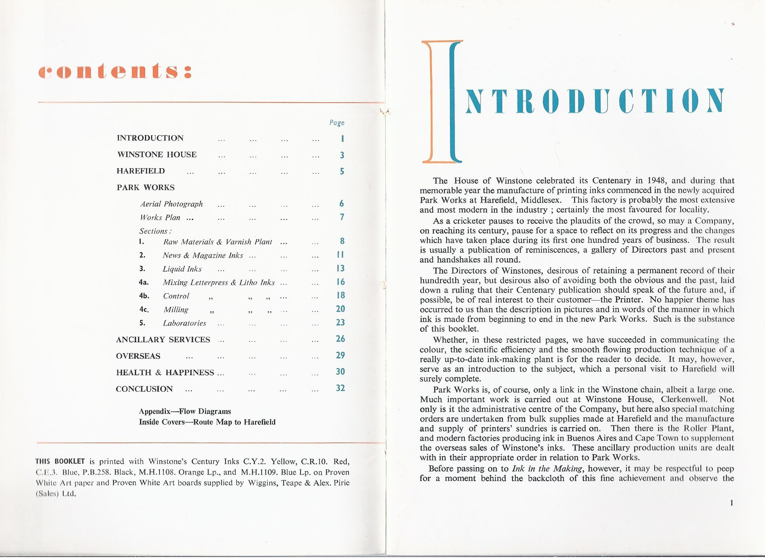 INK IN THE MAKING DE JEAN BRUXELLES HAREFIELD B. WINSTONE & SONS MANUFACTURE OF PRINTING INKS - Printing & Stationeries