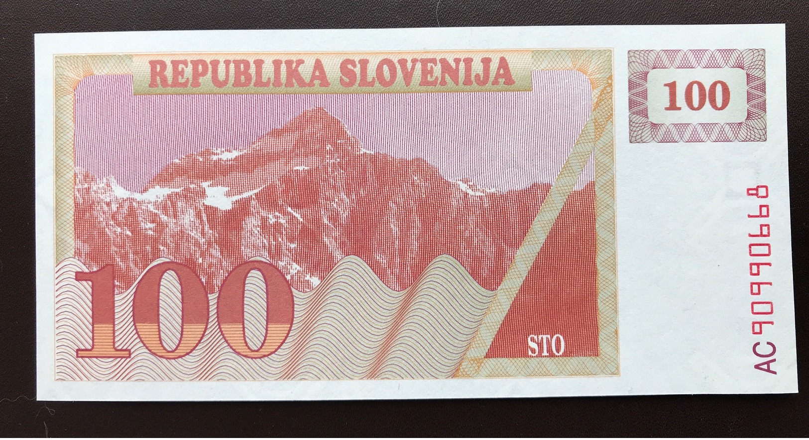 SLOVENIA P6 100 TOLAR 1990 UNC - Slovénie