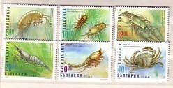 1996 FAUNA- CRUSTACEANS 6v - MNH  BULGARIA / Bulgarie - Autres & Non Classés