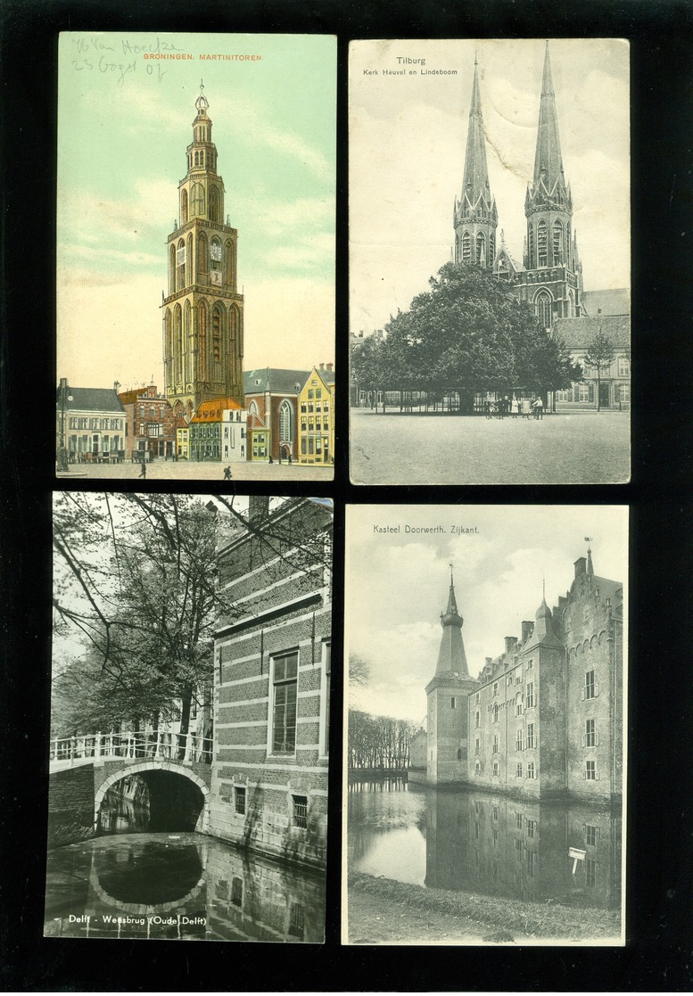 Lot van 60 postkaarten van Nederland  Holland  -  60 scans