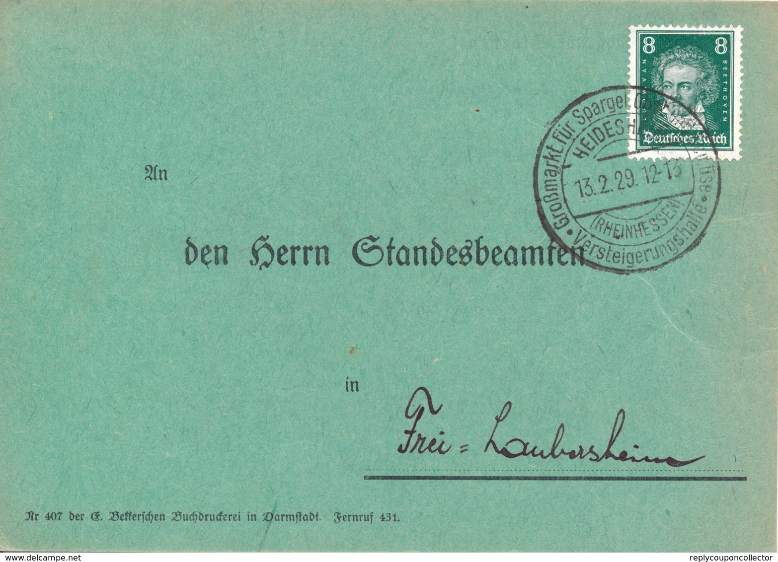 HEIDESHEIM - 1929 , Grossmarkt Für Spargel  Versteigerungshalle - Ernährung