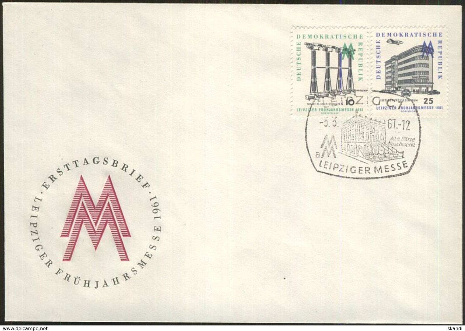 DDR 1961 Mi-Nr. 813/14 FDC - 1950-1970