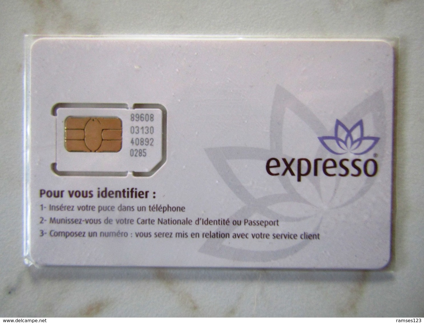 SIM   GSM   EXPRESSO SENEGAL   MINT - Sénégal