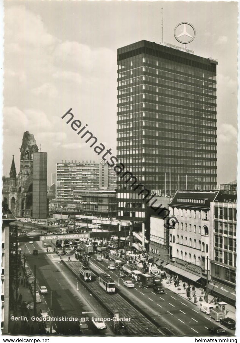 Berlin - Gedächtniskirche Mit Europa-Center - Foto-AK Grossformat - Verlag Kunst Und Bild Berlin - Schöneberg