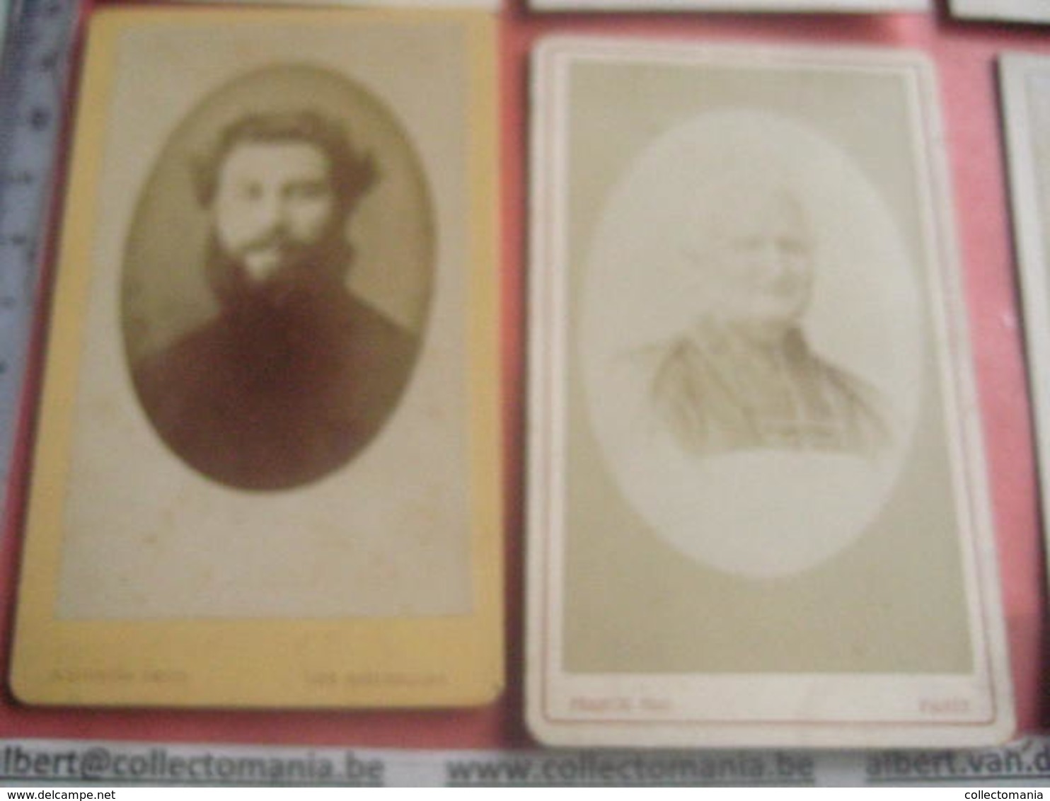 15 photo daguerréotype CDV Vintage Cartes de Visite Verviers charleroi France Namur Utrecht Antwerpen ANVERS fotos VG