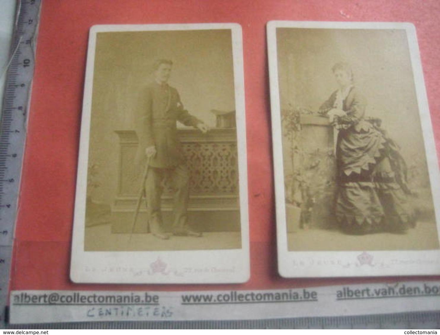 15 photo daguerréotype CDV Vintage Cartes de Visite Verviers charleroi France Namur Utrecht Antwerpen ANVERS fotos VG