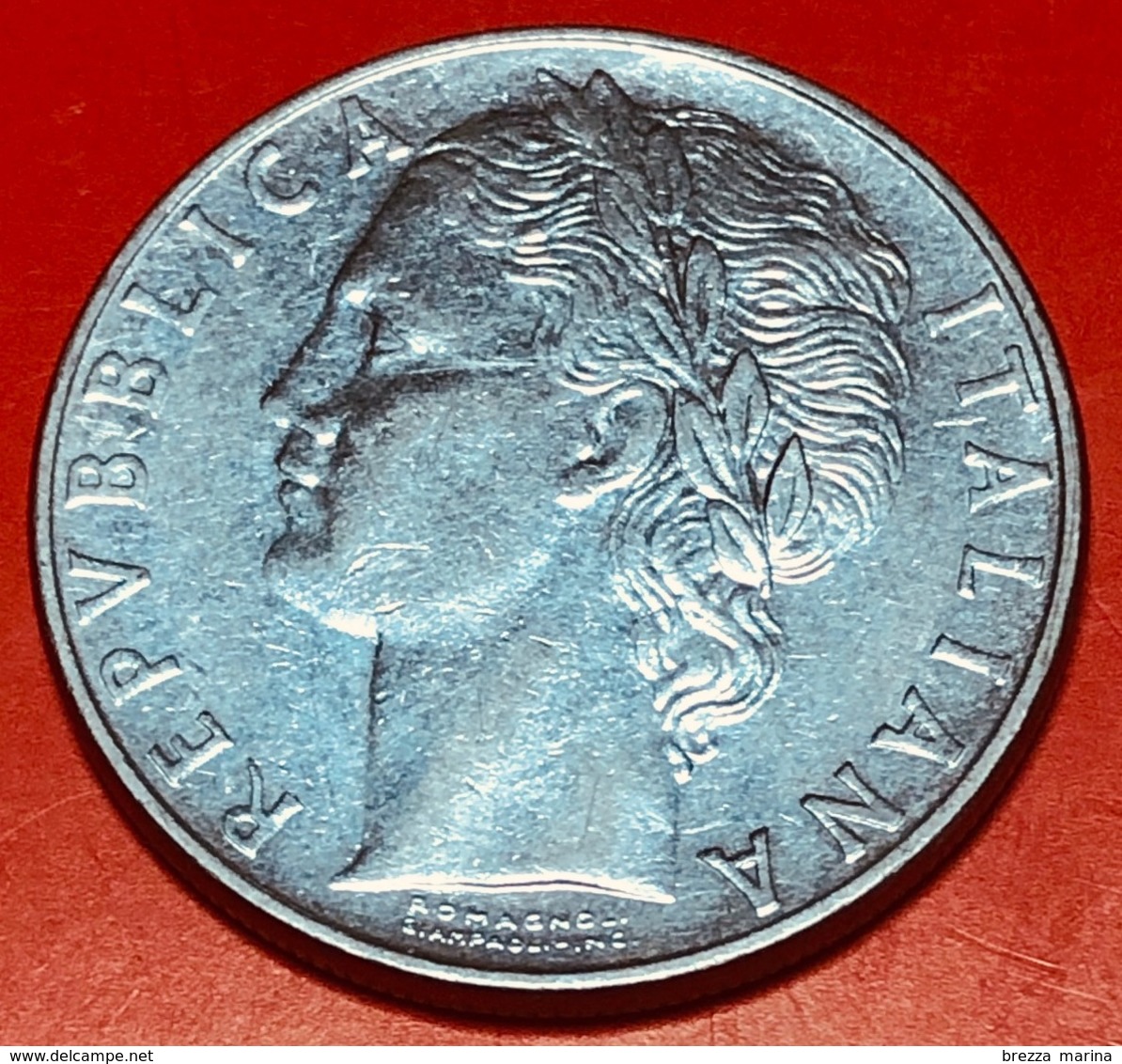 ITALIA - 1975 - Moneta - Dio Minerva - Lire - 100 - 100 Lire