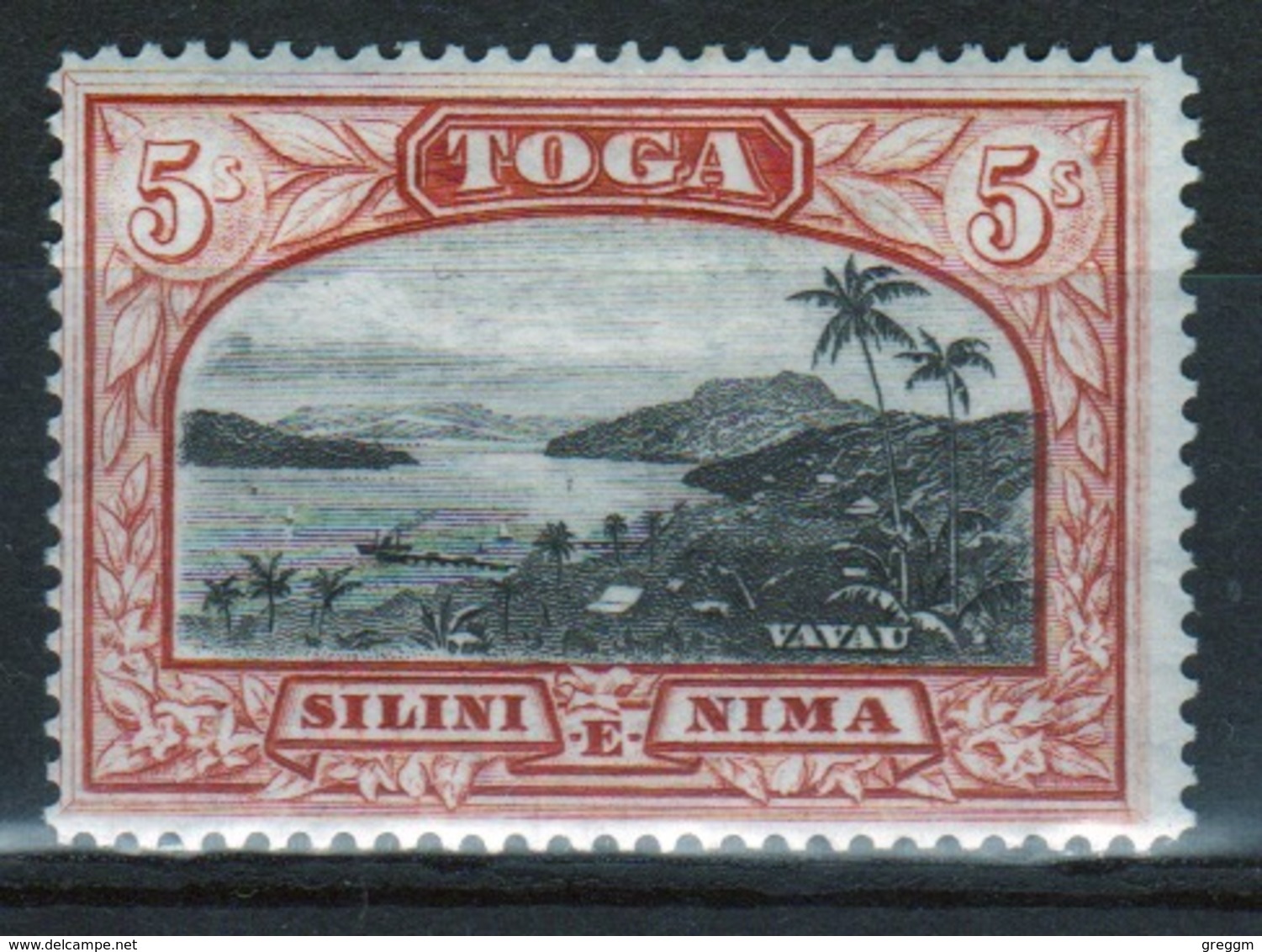 Tonga 1942 Single 5s Stamp From The Definitive Set. - Tonga (...-1970)