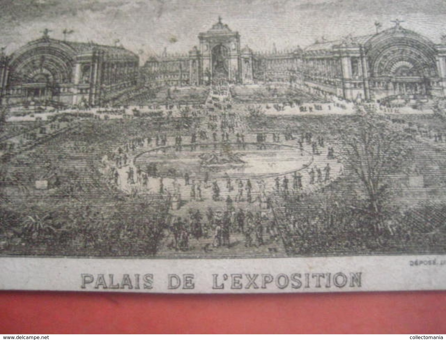 1 Carte LITHO 1880  Cinquantenaire Indépendance Belgique  Palais De L'exposition, Gouweloos Jubelpark 11x7cm Bruxelles - Architecture