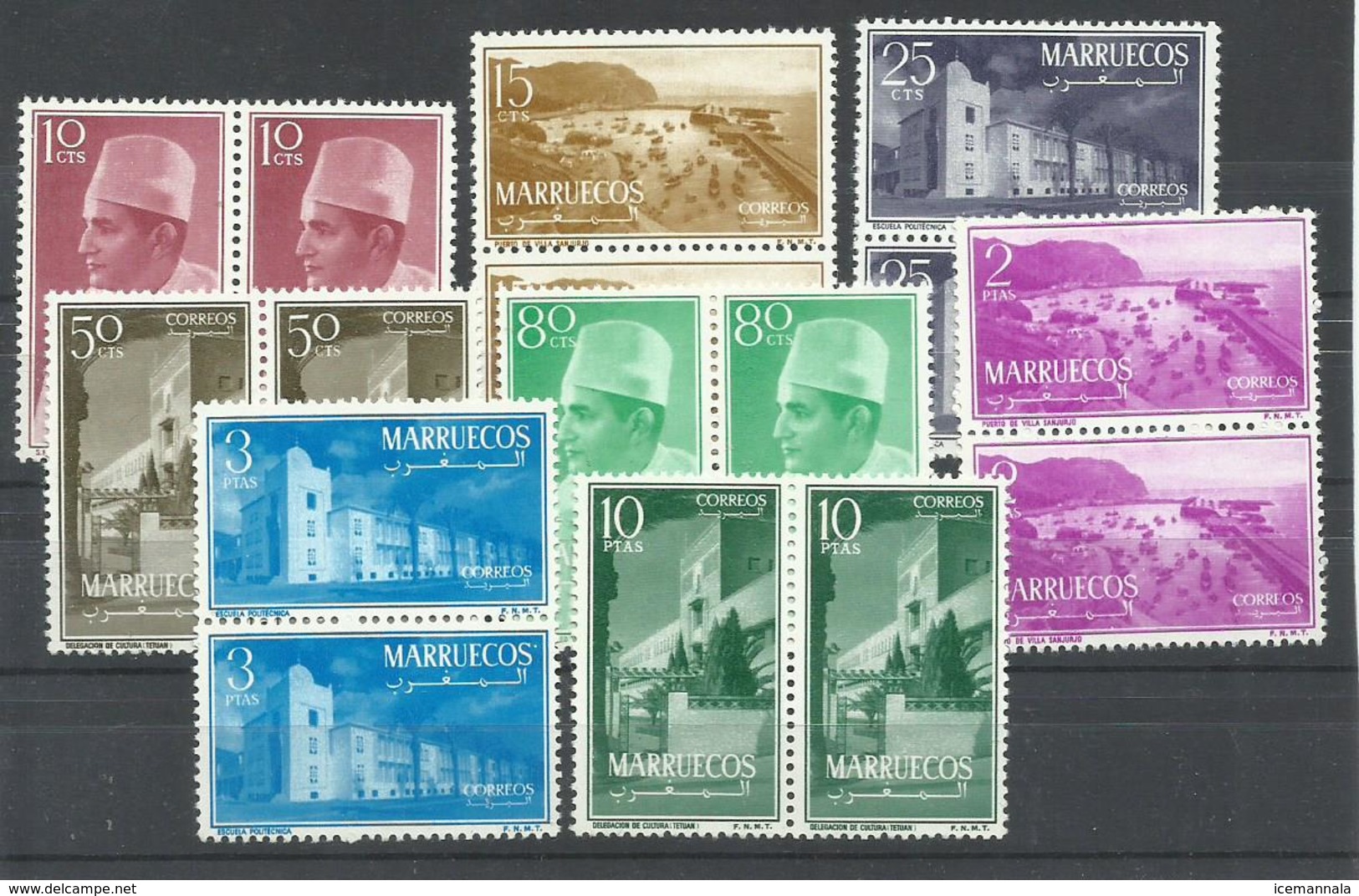 MARRUECOS ZONA NORTE (PAREJA)  EDIFIL  1/8    MNH  ** - Spanish Morocco