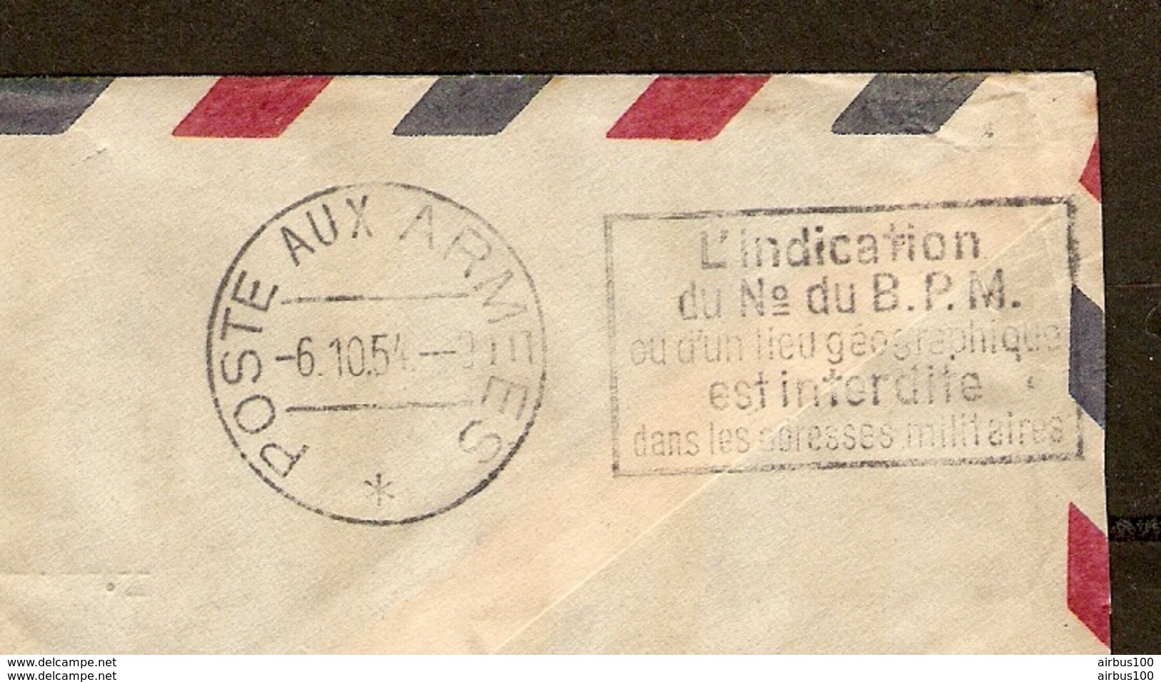 MILITARIA COLOMBIE CUCUTA COLOMBIA - DOMINGO PEREZ - POSTE AUX ARMÉES 10 OCTOBRE 1954 - CACHET INDICATION DU N° DE BPM - Colombia