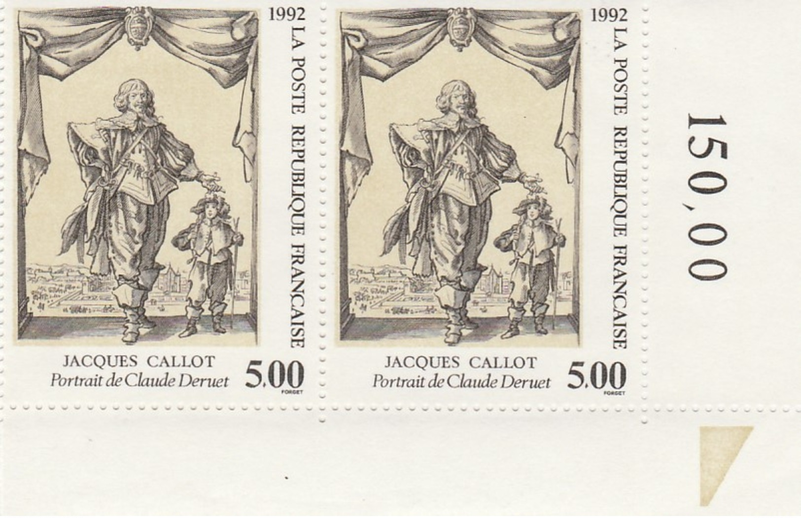 FRANCE 1992 N°2761** CALLOT LA PAIRE BDF - Unused Stamps