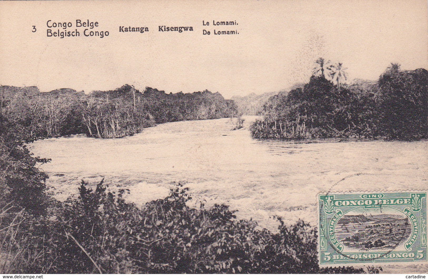 E.P. - CONGO-BELGE / Belgische Congo  - Katanga/Kisengwa - Le Lomami - N°3 - 1921 - Entiers Postaux